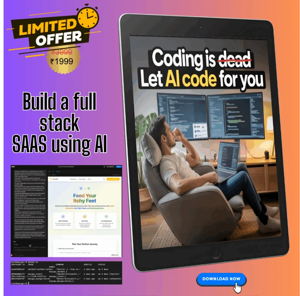 Coding is dead, Let AI code for you.